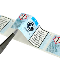 Étiquette adhésive personnalisée imperméable, détachable, multi-pages, multicouche, pour livret, bouteille, instructions