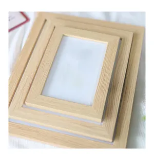 Modern Minimalista Photo Frame 6 Polegada 7 Polegada A4 Pequena Madeira Fresca Photo Frame Quarto Decoração Stand