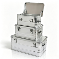 Boîte de transport en aluminium à capacité multiple avec couleur personnalisée pour le vin, le camping, les outils
