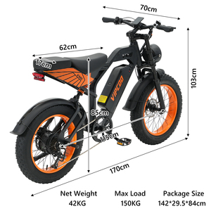 จักรยานไฟฟ้าวิบาก Vipcoo VM6 รุ่นใหม่ล่าสุด ยางใหญ่ สำหรับผู้ใหญ่ ผู้ชาย - Product Image 2