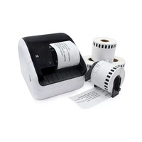 Brother DK-1241 4*6 DK-1201 Étiquettes Papier continu Ruban adhésif Étiquettes d'expédition Autocollant continu DK22205 Porte-étiquettes 62mmx30.48mm
