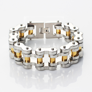 <span class=keywords><strong>Bracelet</strong></span> lourd en acier inoxydable pour hommes et femmes Style <span class=keywords><strong>de</strong></span> chaîne <span class=keywords><strong>de</strong></span> moto classique pour les occasions d'anniversaire - Product Image 4