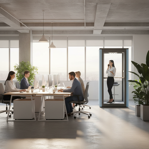 Cabine individuelle en aluminium pour la réduction du bruit, design européen, pour les réunions de bureau, les bureaux à domicile, les appartements, les salons, les hôtels, les centres commerciaux - Product Image 3