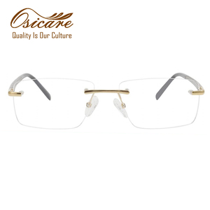16069 gafas cảnh tượng tùy chỉnh thiết kế quang học kính mặt nhật người đàn ông lentes de 3 cái quang học không có vành Titan Khung kính - Product Image 2