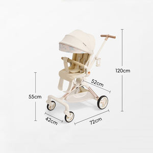Nuovo Passeggino Pieghevole in Lega di Alluminio di Alta Qualità per Genitori, Capacità di Carico 15kg, Ideale per Lunghi Viaggi e Passeggiate in Città, Età 6 Mesi-3 Anni - Product Image 5