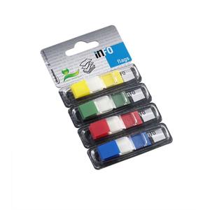 INFO NOTES - PAQUET DE 144 MARQUEURS DE PAGE ASSORTIS 12,5X43mm - Product Image 1