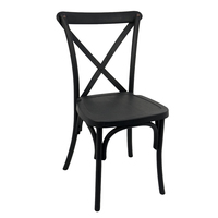 Chaises à dossier croisé pour événements et mariages, pour fêtes et hôtels, pour la restauration et l'utilisation en appartement, chaise en plastique