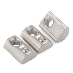 น็อตรูปตัวทีทำจากสเตนเลสสตีล8มม. <span class=keywords><strong>ต</strong></span>ัว T-Slot <span class=keywords><strong>ปลอม</strong></span>ถั่ว M6 M8ครึ่งกลมน็อตสปริง - Product Image 1