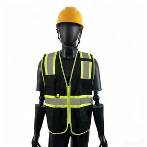Vêtement de travail de sécurité à haute visibilité avec bandes réfléchissantes / Vêtement de travail pour l'ingénierie de la construction, l'<span class=keywords><strong>inspection</strong></span> de l'assainissement, veste de travail - Product Image 1