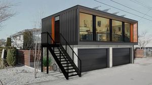 Container Bar Caffè Mobile da 20 piedi, Chiosco Prefabbricato in Stile Legno con Pannelli Sandwich e Materiale in Acciaio - <span class=keywords><strong>Vendita</strong></span> <span class=keywords><strong>di</strong></span> Tiny House - Product Image 2