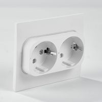 Interruptor de Pared de 3 Botones Estándar Europeo, Enchufe Eléctrico de 10A con Botón Pulsador