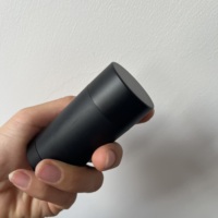 Bâton déodorant noir mat/1oz, push-up cosmétique, rond, noir mat, remplissage du tube de protection solaire, 50 pièces, 30g
