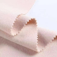 Tissu en gros de haute qualité personnalisé 100 % polyester microfibre 370 GSM tricoté, matière Seta pour vêtements et manteaux