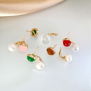Orecchini a Perno con Gemme Staccabili, Eleganti Ornamenti per Orecchie in Stile Francese per Abbinamenti Quotidiani Femminili - Product Image 2