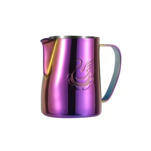 Pichet à <span class=keywords><strong>lait</strong></span> Jibbi Barista de 400 ml, pichet à mousse de <span class=keywords><strong>lait</strong></span> pour l'art du latte, expresso, cappuccino, pichet à mousse de <span class=keywords><strong>lait</strong></span> - Product Image 2