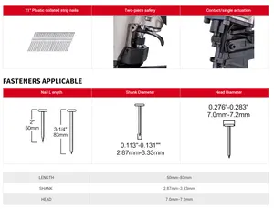 Precio barato Pistola de clavos neumática de 21 grados para enmarcar - Product Image 4