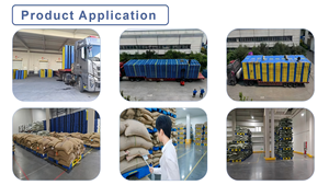 Paleta Plástica Plana Reforzada con Acero Ecológica <span class=keywords><strong>de</strong></span> 4 Vías Huidu Industrial, 3 Niveles, 2050mmx1900mmx150mm, para Productos Enlatados - Product Image 6