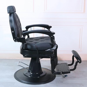 All'ingrosso Prsofesional tutto nero barbiere sedia struttura Vintage salone <span class=keywords><strong>Belmont</strong></span> parrucchiere sedie da barbiere - Product Image 2