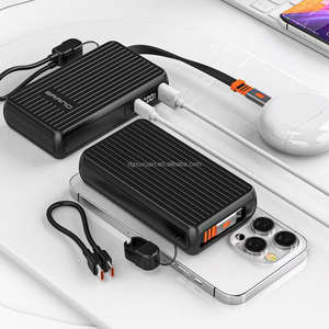 Soluzione di Power Bank portatile H26 10000mah con uscita cavo retrattile incorporato - Product Image 4