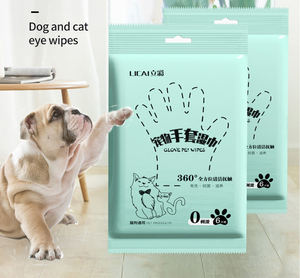 ถุงมือทำความสะอาดสัตว์เลี้ยงแบบใช้แล้วทิ้ง ปราศจากแอลกอฮอล์ ช่วยเพิ่มความชุ่มชื้น ขจัดกลิ่น สำหรับสุนัขและแมว ผ้าเช็ดทำความสะอาดสัตว์เลี้ยง - Product Image 5
