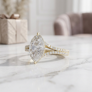 Anillo de Diamantes Clásico Atemporal Lucine, Corte Excelente, Anillo de Compromiso y Boda, Oro de 18K, Certificado - Product Image 5