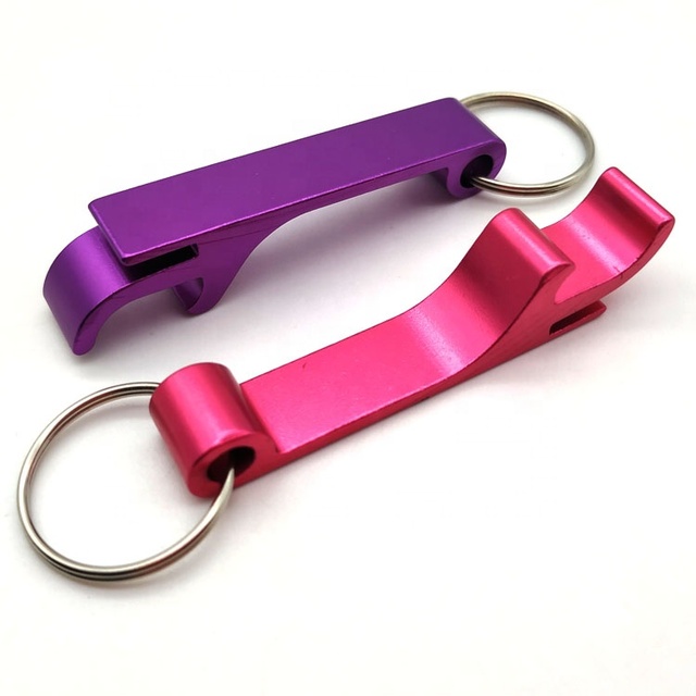 Customized Aluminum  Bottle Opener Keychain for Business Gift Keychain Wholesale