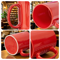 Fabrication en gros de tasses à café et à thé en céramique blanches unies de 11 oz, personnalisables avec impression par sublimation, à bas prix