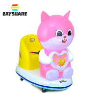 Machine d'amusement pour enfants de voiture à bascule à jetons de Type télécommande Personnaliser l'accepteur de pièces