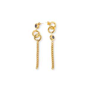 Fashion Drop <b>Earrings</b> 316L Stainless Steel PVD Gold Plating Sustainable Resistant Chain Dangle Design - Product Image 1