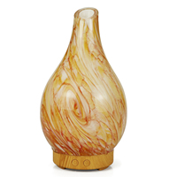 Machine d'aromathérapie en verre de feu 3D de vendeur chaud avec l'humidificateur d'éclairage coloré de modèle de feux d'artifice