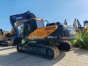 Excavadora de cadenas Hyundai 305LC-9T usada de 30 toneladas, modelo 2024, original de Corea, con cucharón de 1.38m y componentes principales del motor en stock. - Product Image 1