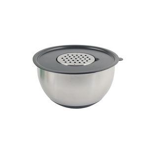 Tazones para Mezclar de Acero Inoxidable de 5QT con 3 Accesorios de Rallador, Tazón para Mezclar con Base de Silicona Antideslizante - Product Image 2