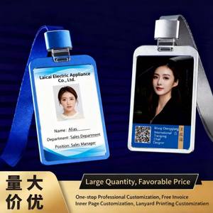 Estuche para Tarjetas de Identificación de Trabajo de Plástico de Doble Cara, Portátil y de Alta Calidad, con Impresión Digital para Visitas de Clientes y Verificación de Empleados - Product Image 3