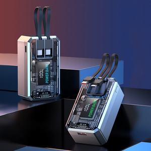 Nuevo Diseño Mini Banco de Energía de 10000 mAh con 2 Cables Integrados, Estación de Carga de Emergencia con Pantalla Digital Inteligente - Product Image 2