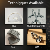 Piezas de Nailon de Alto Rendimiento Impresas en 3D con SLS Personalizadas para Prototipos Funcionales, Resistencia al Calor 60-200 ° Distorsión por Baja Temperatura C