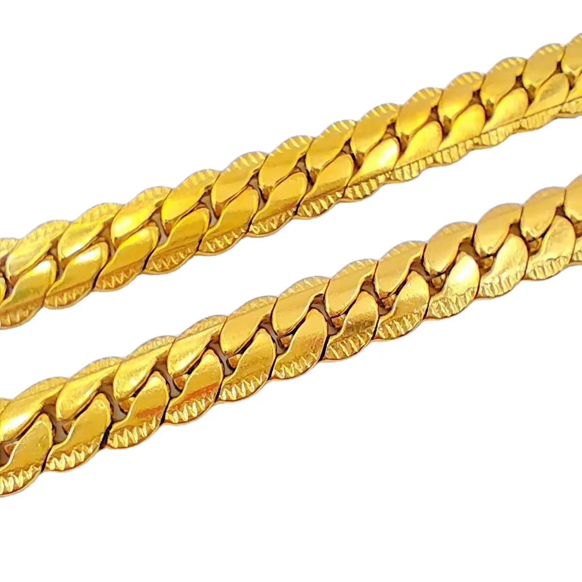 مجوهرات رجالية مقاس 5 و 20 بوصة يمكن تخصيصها قلادة هيب هوب للرجال سلسلة مطلية بالذهب عيار 18 قيراط قلادة بخاتم 18 قيراط للبيع بالجملة