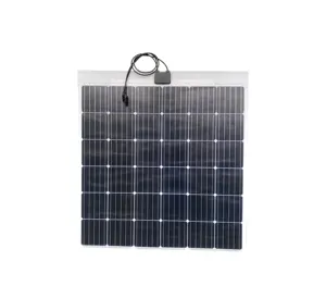 2024 48v painel solar flexível etfe energia solar monocristalina 150w