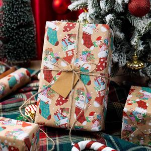 Kratf Christmas <b>Wrapping</b> <b>Paper</b> 17 In X 32.8 Ft Single Side Eco Friendly Gift Craft Holiday Use - Product Image 3