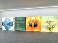 Prix d'usine alliage aluminium cadre Textile film affiche publicité extérieur boîte à lumière