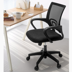 Silla de Oficina Ejecutiva Moderna con Marco Negro y Base Cromada, Plegable, Ajustable, con Soporte Postural Premium, Diseño de Mariposa para Dormitorio - Product Image 6