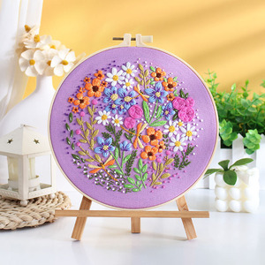 Kit <span class=keywords><strong>de</strong></span> Bordado DIY con Flores Nuevas 2025, Tela con Patrón Impreso, <span class=keywords><strong>Punto</strong></span> <span class=keywords><strong>de</strong></span> <span class=keywords><strong>Cruz</strong></span>, Bordado DIY <span class=keywords><strong>para</strong></span> Adultos <span class=keywords><strong>Principiantes</strong></span> - Product Image 1