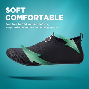 Schnelltrocknende Aqua-Socken Barfuß-Slipper für Strand, Pool, Schwimmen, Fluss, Yoga, See, Surfen, Damen und Herren, Schwarze Wasserschuhe - Product Image 3