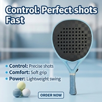 Raquette de padel en fibre de carbone 3K OEM personnalisée, puissance et contrôle extrêmes, avec noyau anti-vibration pour joueurs avancés