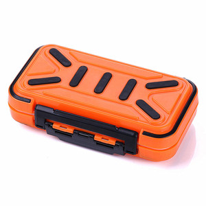 Boîte de rangement pour accessoires de pêche, avec compartiments pour jigs et hameçons, matériau ABS Orange, utilisation universelle - Product Image 3