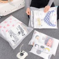Sacs PE Ziplock pour Vêtements, Emballage Personnalisé LDPE Plastique Cosmétique, Sacs Plastiques Transparents avec Logo Givré à Fermeture Éclair pour Vêtements