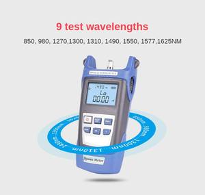 Pengukur daya serat optik G1 FTTH, penguji optik Genggam PON 9 uji panjang gelombang optik penganalisa daya - Product Image 3