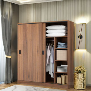 Tủ quần áo gỗ hiện đại, tủ đựng đồ phòng ngủ, tủ đựng đồ nhỏ gọn cho gia đình, tủ quần áo lớn có cửa trượt - Product Image 5