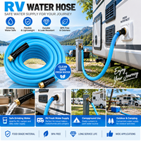 Tuyau d'eau flexible haute pression 4 couches 3/4'' 50m pour camping-car, fabriqué en Chine