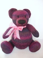 Ours en peluche tricoté à la main, crochet, animaux en peluche mignons