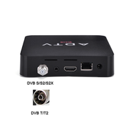 Receptor de TV Digital Satelital ADTV Android Híbrido 4K DVB S2X T2 C, Receptor Inteligente OTT, Compatible con H.265 HEVC, IPTV